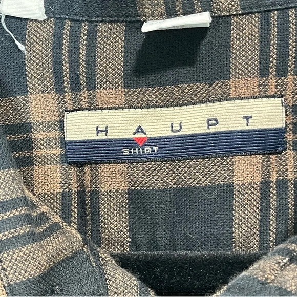 HAUPT Plaid Shirt Men size XL - Picture 6 of 11